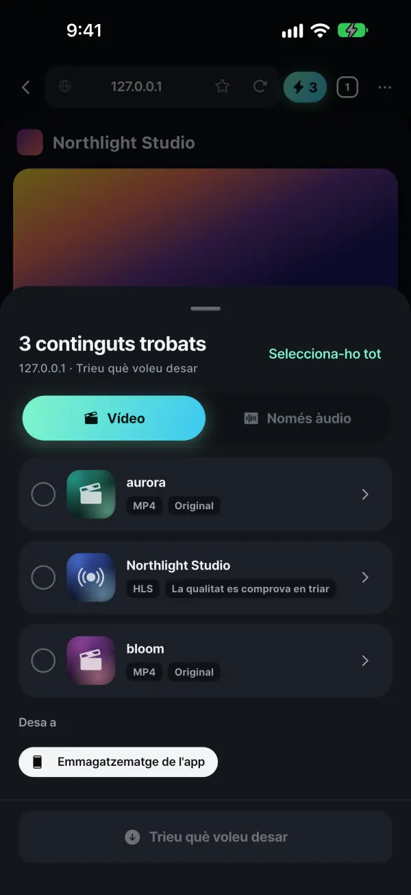 Detecta el contingut que es reprodueix