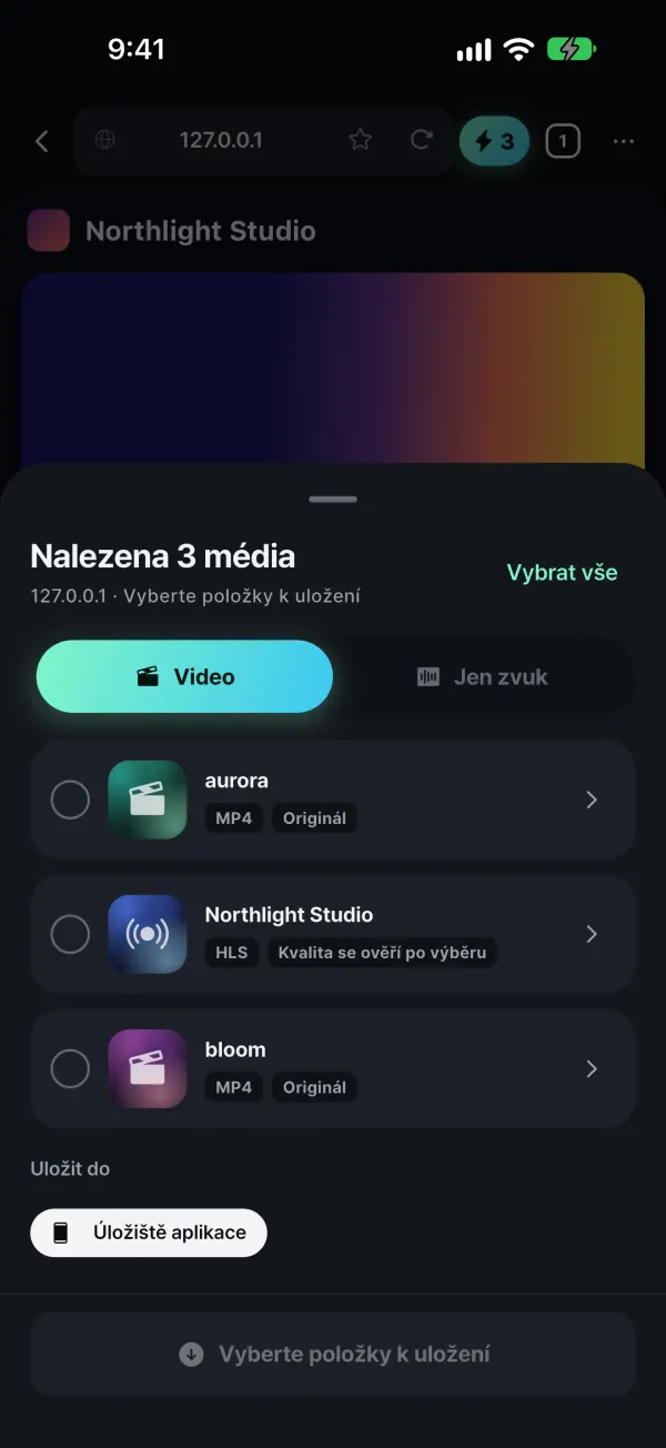 Najde přehrávaná média