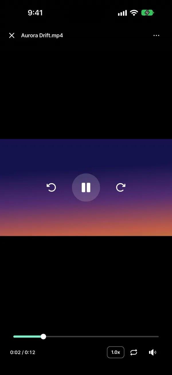 Smooth built-in player