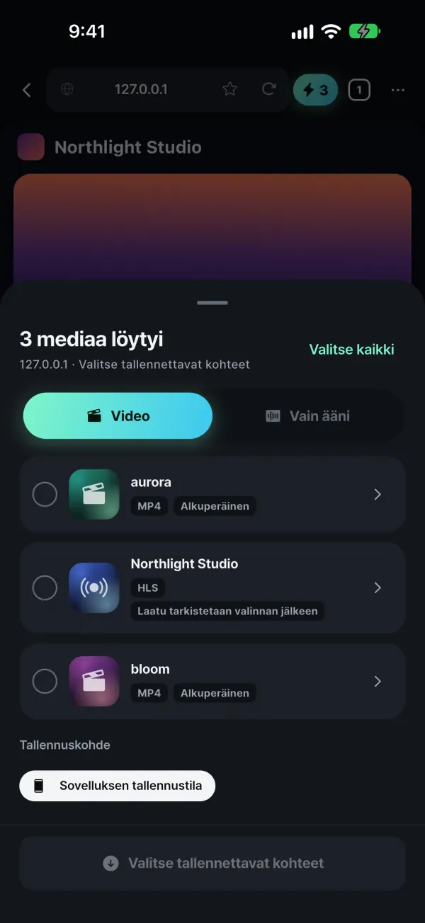 Tunnistaa toistettavan median
