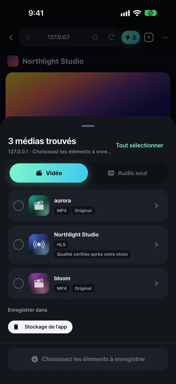 Détecte les médias lus