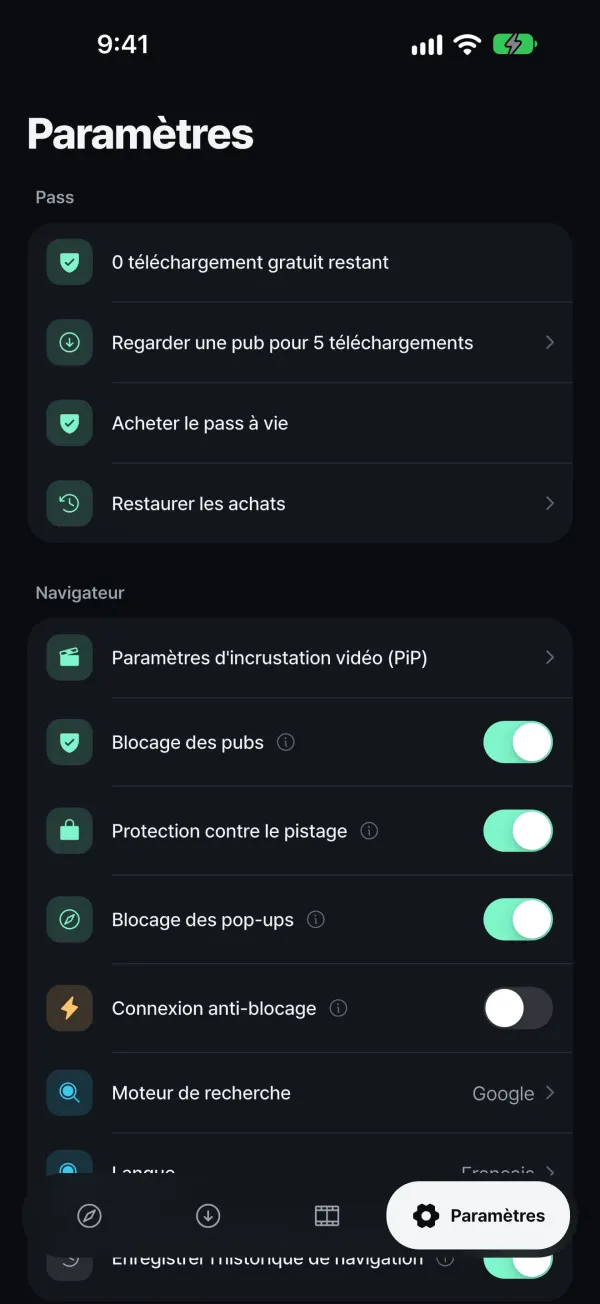 Vous gardez le contrôle