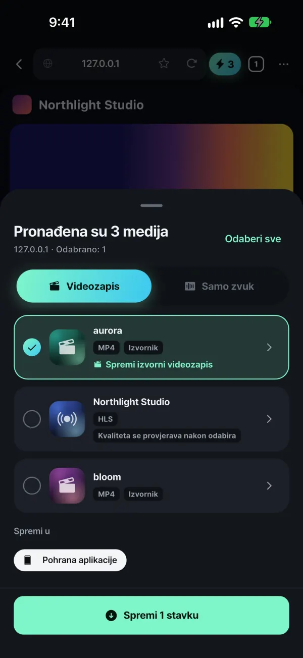 Spremite vlastite medije