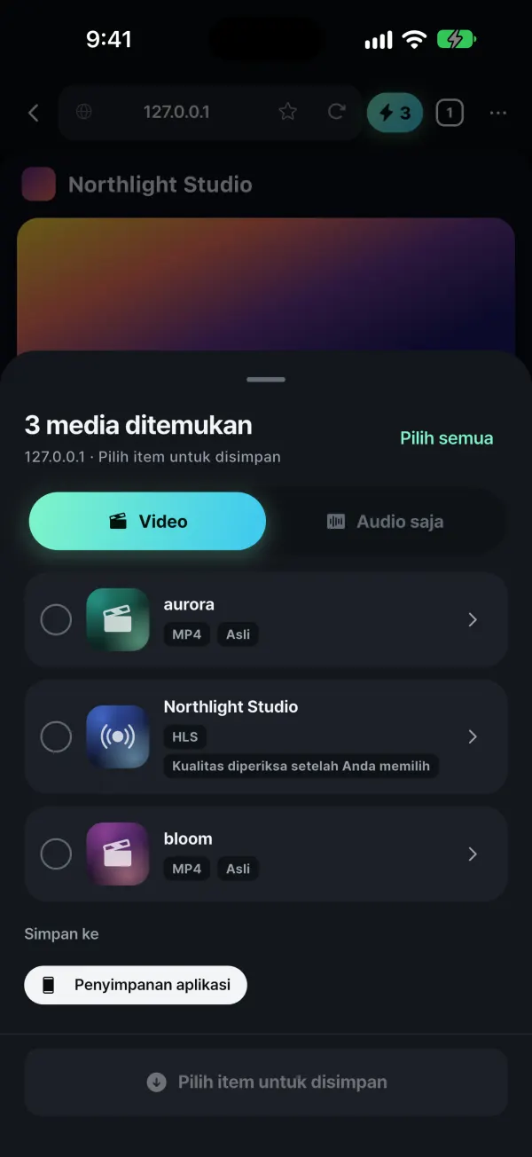 Mendeteksi media yang diputar