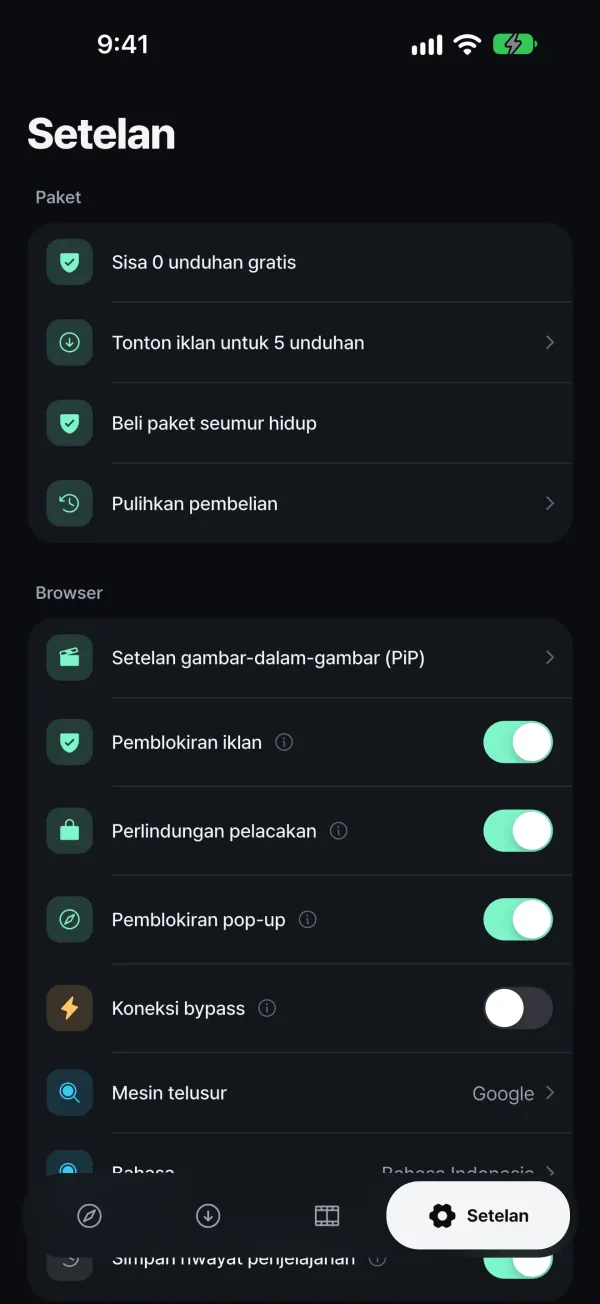 Anda yang mengendalikan