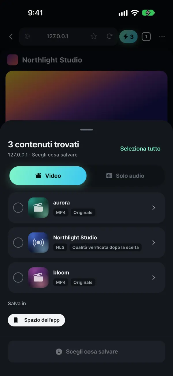 Rileva i media in riproduzione