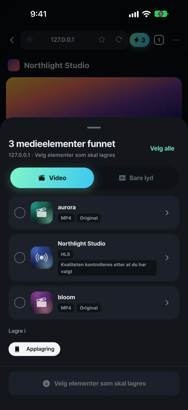 Finner media som spilles
