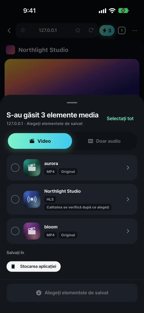 Detectează media redată