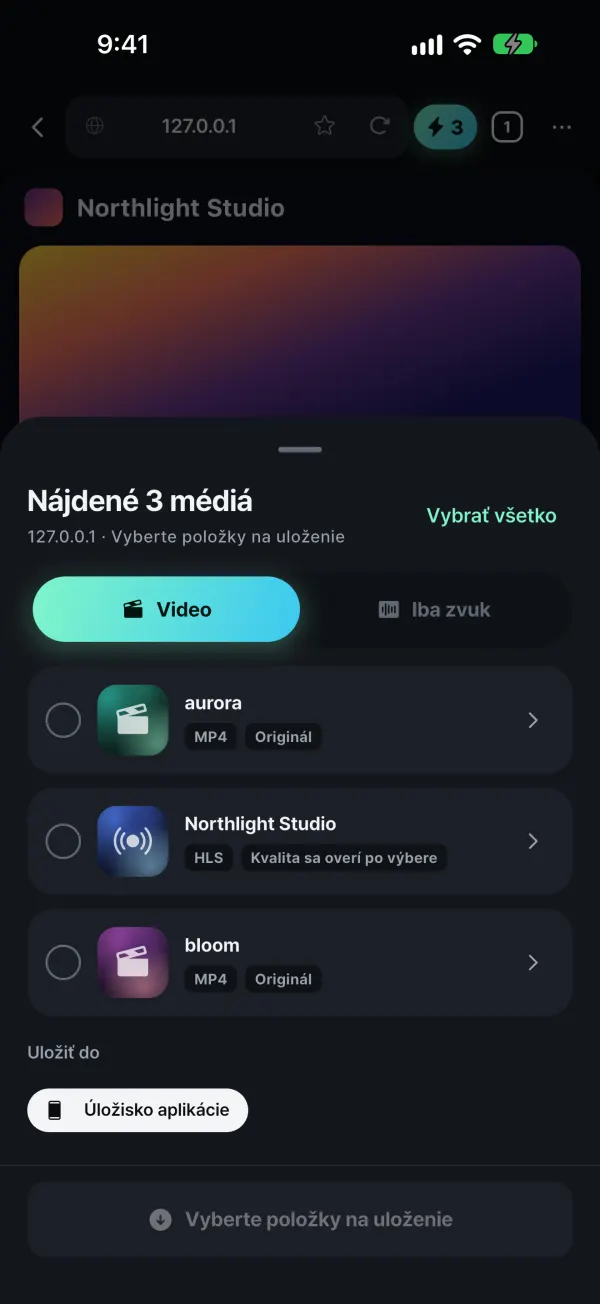 Nájde prehrávané médiá